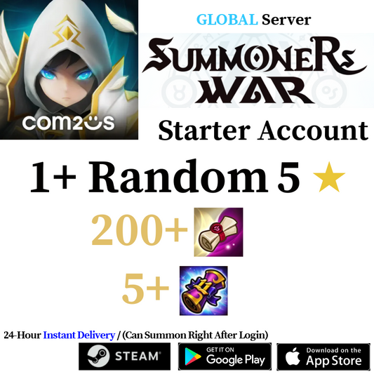 [GLOBAL] [INSTANT] 200+ 11 Year Special Scroll, 5+ Light and Darkness Scroll | Summoners War Main Campaign Partially Cleared