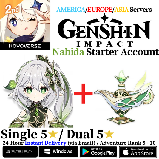 [AMERICA/EUROPE/ASIA] [INSTANT] Nahida + A Thousand Floating Dreams Genshin Impact Fresh Starter Account AR10