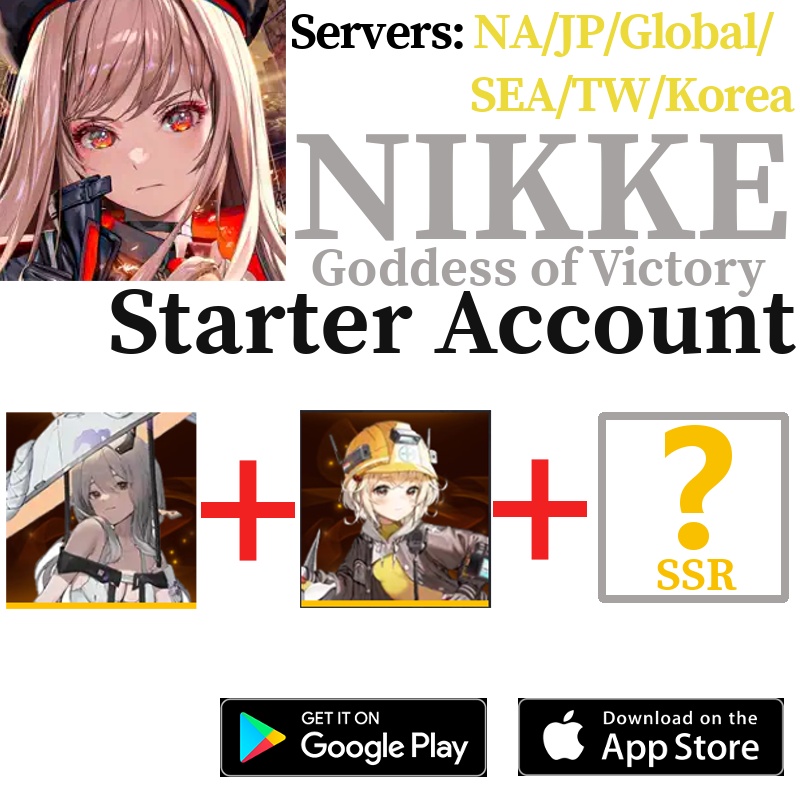 ALL SERVERS | Scarlet + Liter + SSR GODDESS OF VICTORY: NIKKE Starter Account